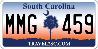 SC license plate MMG459