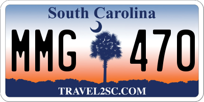 SC license plate MMG470