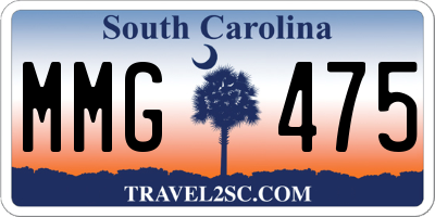 SC license plate MMG475