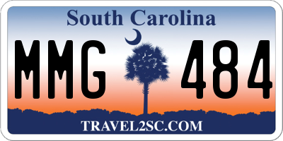 SC license plate MMG484