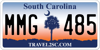 SC license plate MMG485