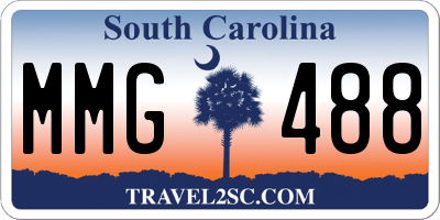 SC license plate MMG488