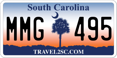 SC license plate MMG495