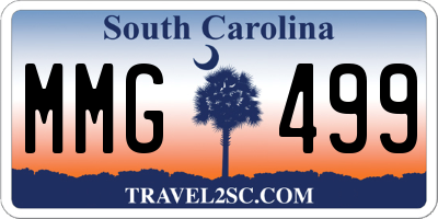SC license plate MMG499