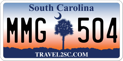 SC license plate MMG504