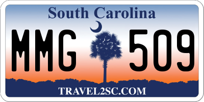 SC license plate MMG509