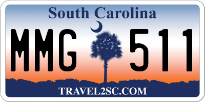 SC license plate MMG511