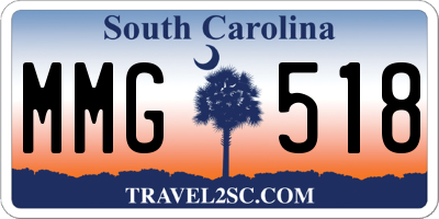 SC license plate MMG518