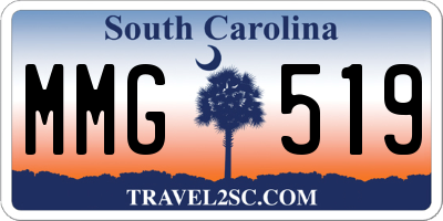 SC license plate MMG519