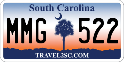 SC license plate MMG522