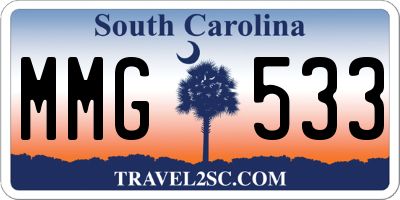 SC license plate MMG533