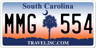 SC license plate MMG554
