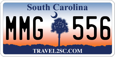 SC license plate MMG556