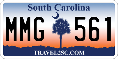 SC license plate MMG561