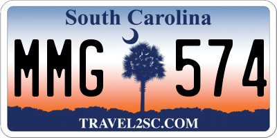 SC license plate MMG574