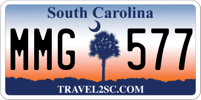 SC license plate MMG577