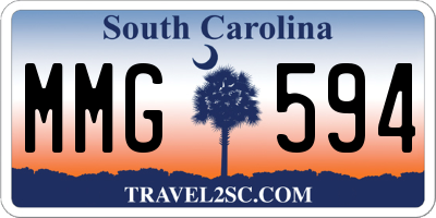 SC license plate MMG594