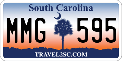 SC license plate MMG595