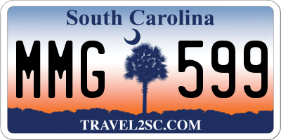 SC license plate MMG599