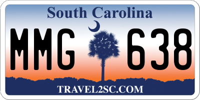 SC license plate MMG638