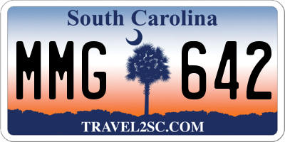 SC license plate MMG642