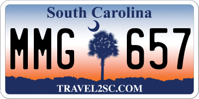 SC license plate MMG657