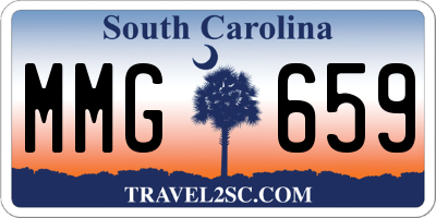 SC license plate MMG659