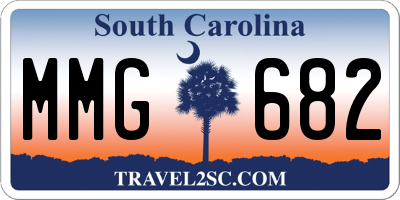 SC license plate MMG682