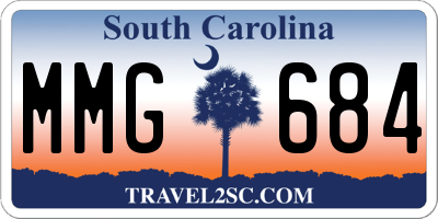 SC license plate MMG684