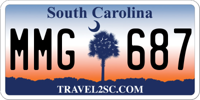 SC license plate MMG687