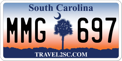 SC license plate MMG697