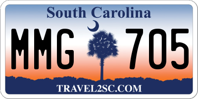 SC license plate MMG705