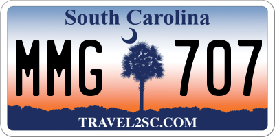 SC license plate MMG707