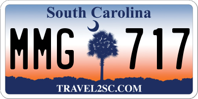 SC license plate MMG717