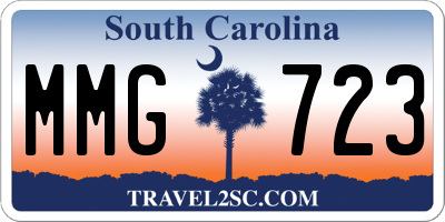 SC license plate MMG723