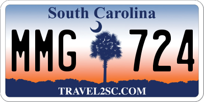 SC license plate MMG724