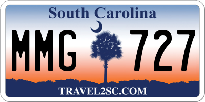 SC license plate MMG727