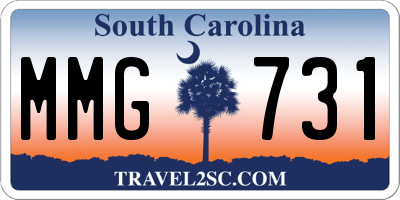 SC license plate MMG731