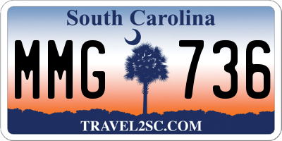 SC license plate MMG736