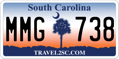SC license plate MMG738