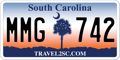 SC license plate MMG742