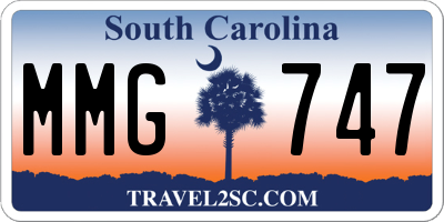 SC license plate MMG747