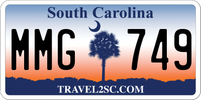 SC license plate MMG749