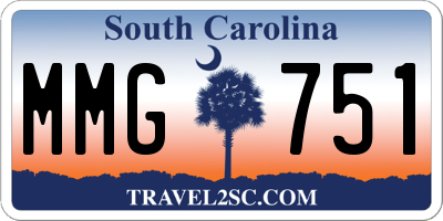 SC license plate MMG751