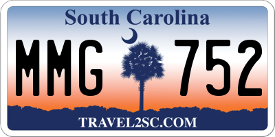SC license plate MMG752