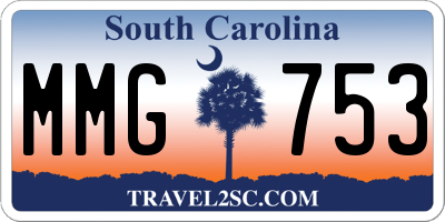 SC license plate MMG753