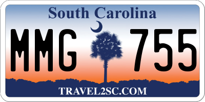 SC license plate MMG755