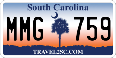 SC license plate MMG759