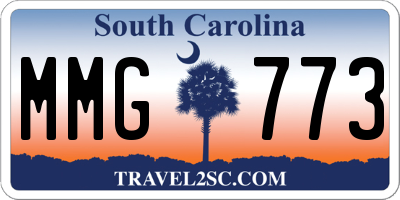 SC license plate MMG773