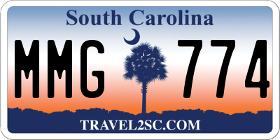 SC license plate MMG774